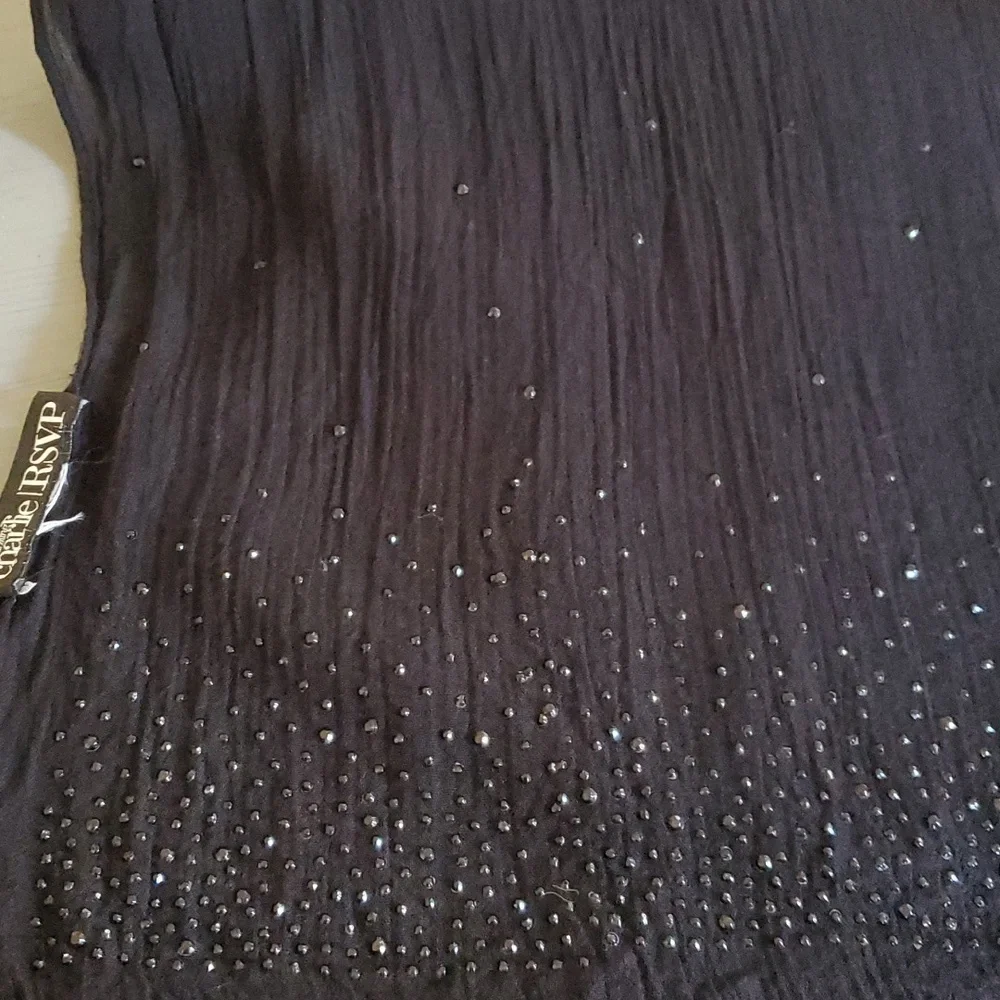 Charming Charlie |Black Gradient  Sparkling Elegant Neutral Scarf/Wrap Shawl XXL